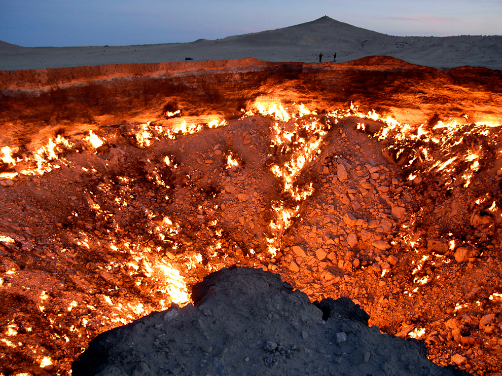 Gas crater