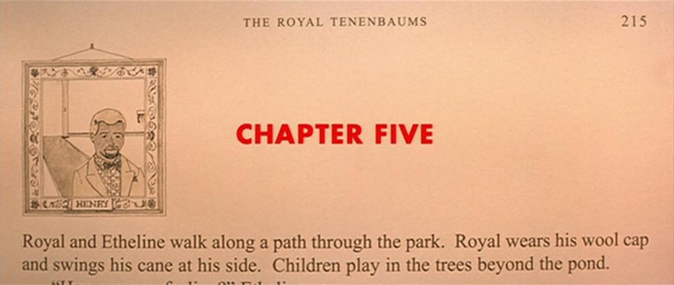 Wes Anderson - chapters